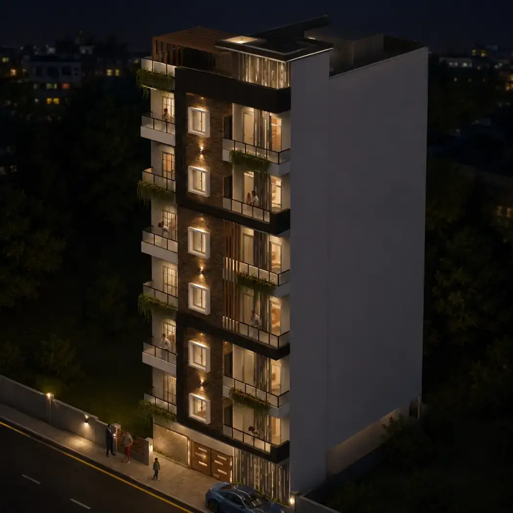 Aasheen, an under-construction development in Golden Sands Colony, Tolichowki, Hyderabad