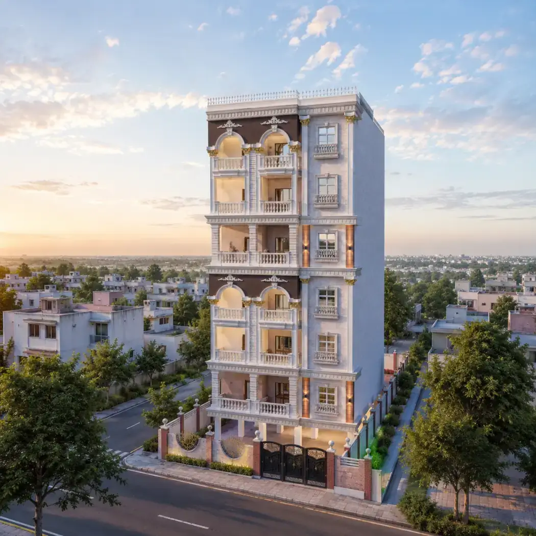 Akbar Enclave, a completed development in Golden Sands Colony, Tolichowki, Hyderabad