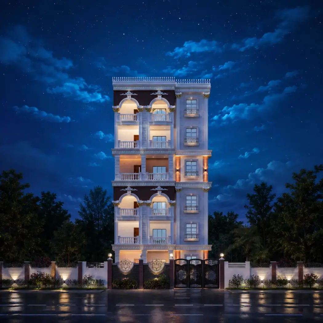 Akbar Enclave, a completed development in Golden Sands Colony, Tolichowki, Hyderabad