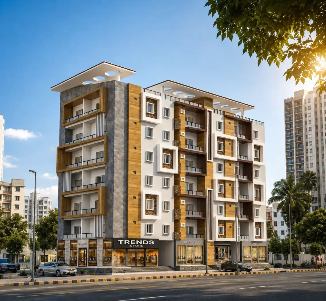 Al Qasr, an under-construction development in Surya Nagar Colony, Tolichowki, Hyderabad