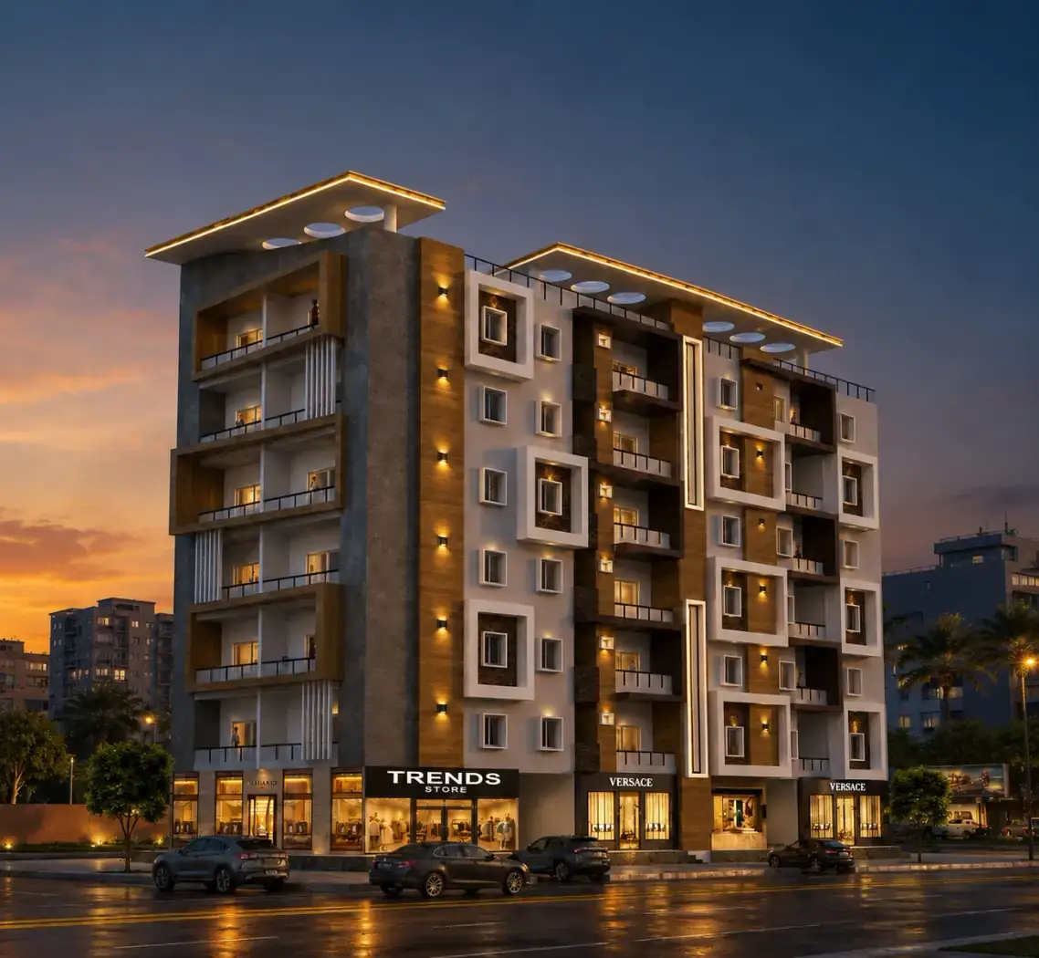 Al Qasr, an under-construction development in Surya Nagar Colony, Tolichowki, Hyderabad