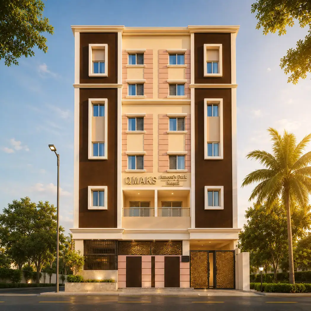 Ameena Fasi Manzil, a completed development in Vijay Nagar Colony, Hyderabad