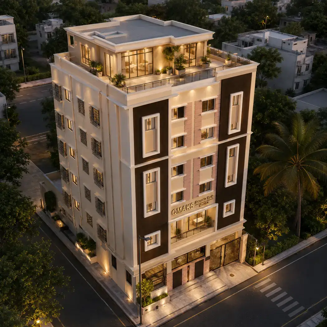 Ameena Fasi Manzil, a completed development in Vijay Nagar Colony, Hyderabad