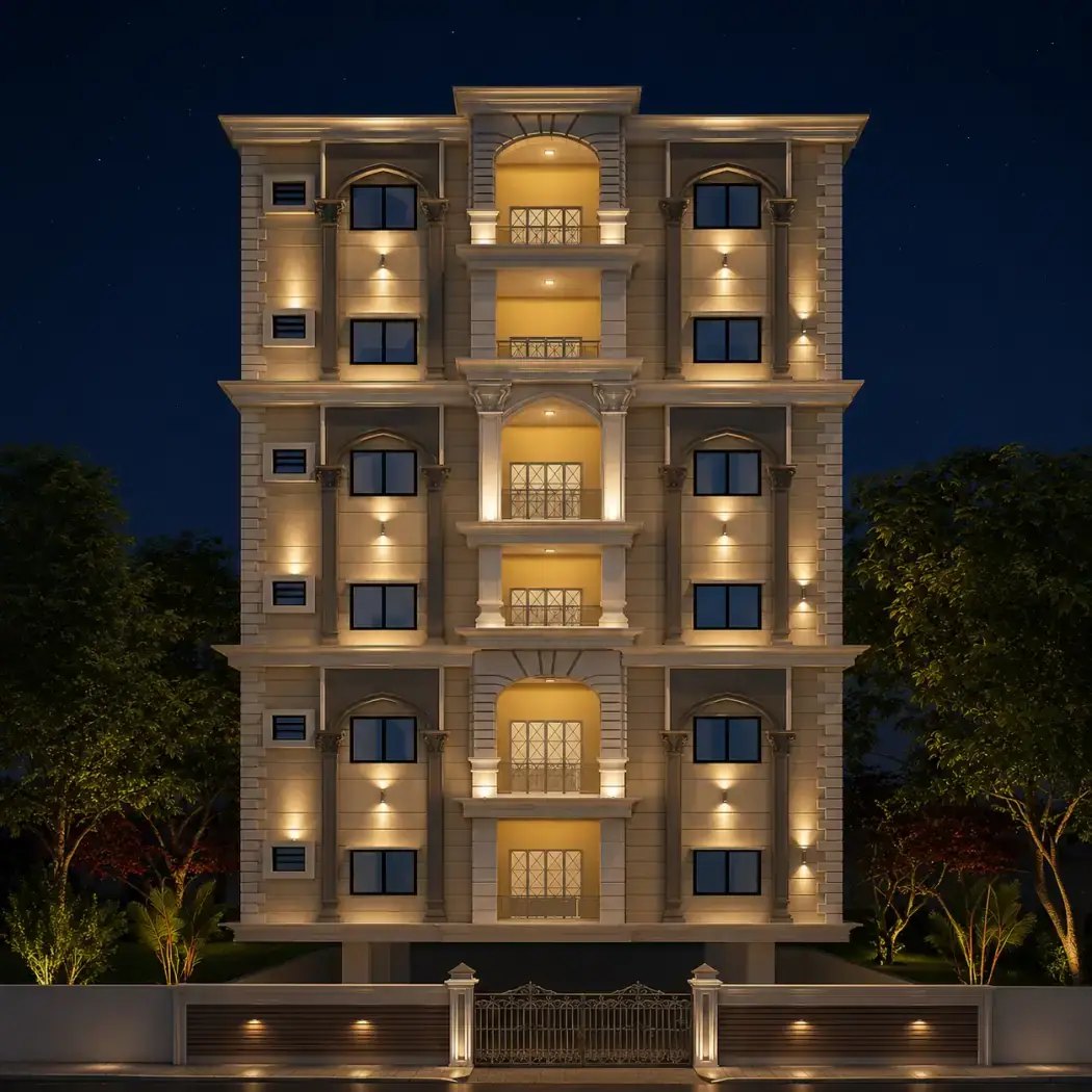 Ayesha Enclave, a completed development in Golden Sands Colony, Tolichowki, Hyderabad