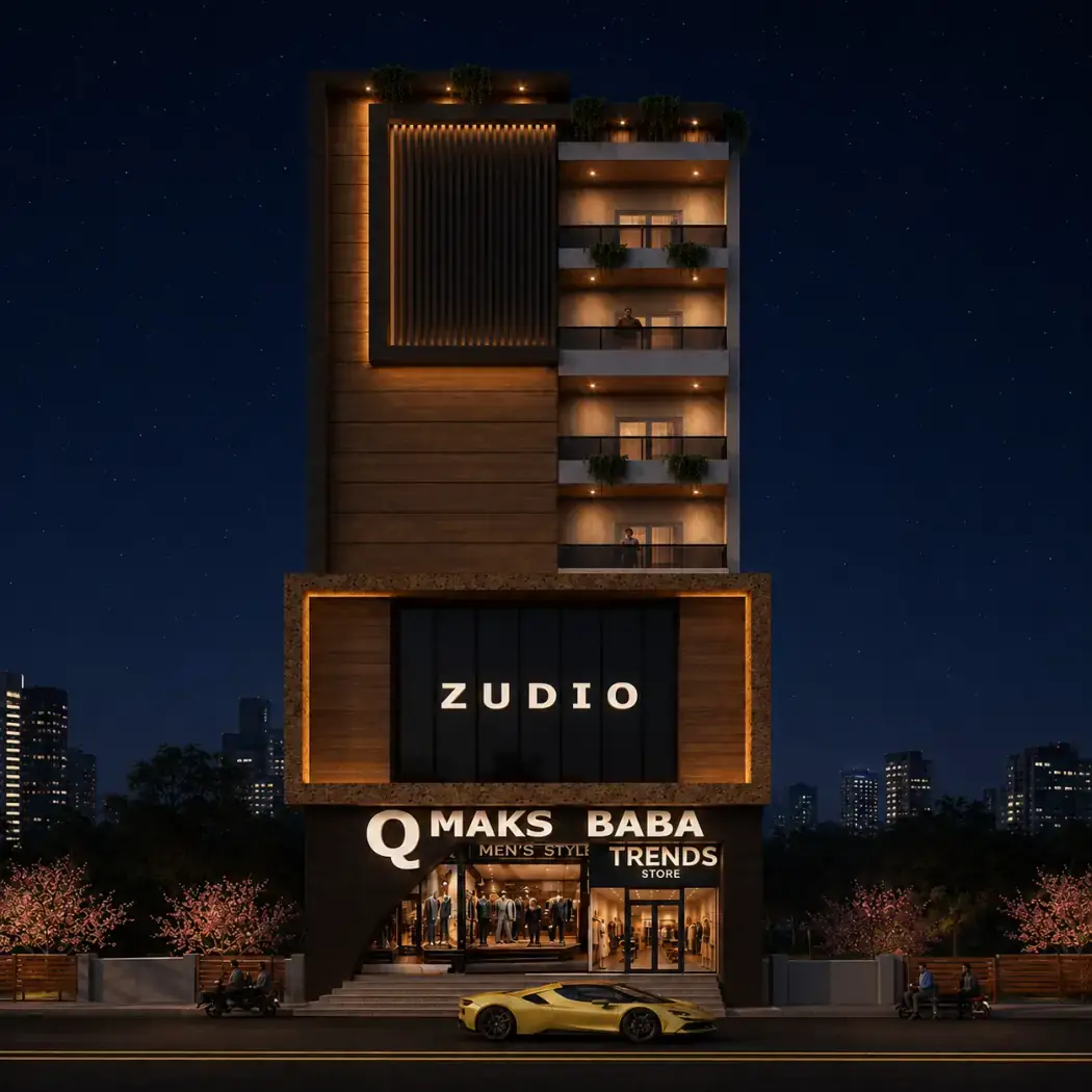 Baba Atrium, an under-construction development in Shaikpet, Hyderabad