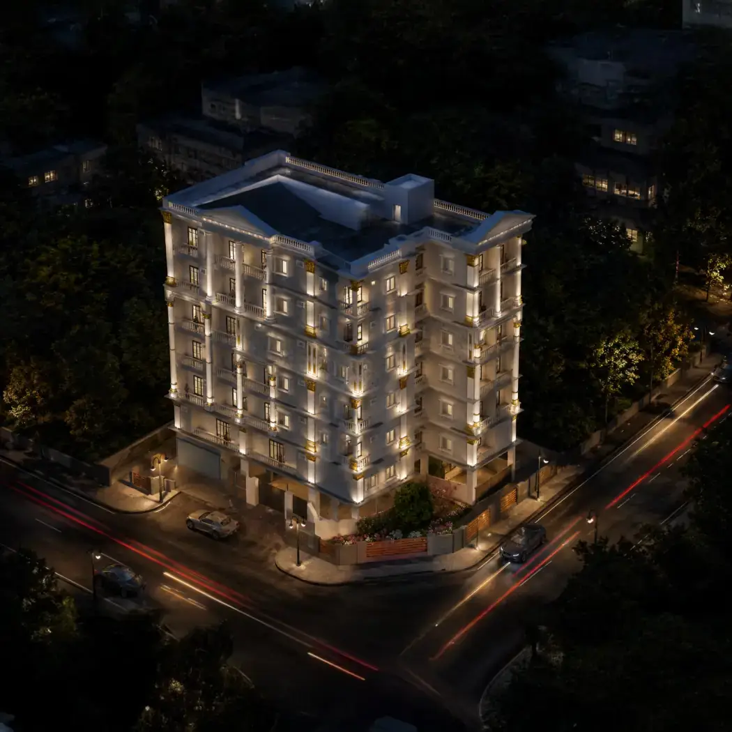 Crystal Avenue, an under-construction development in Akbar Bagh, Malakpet, Hyderabad