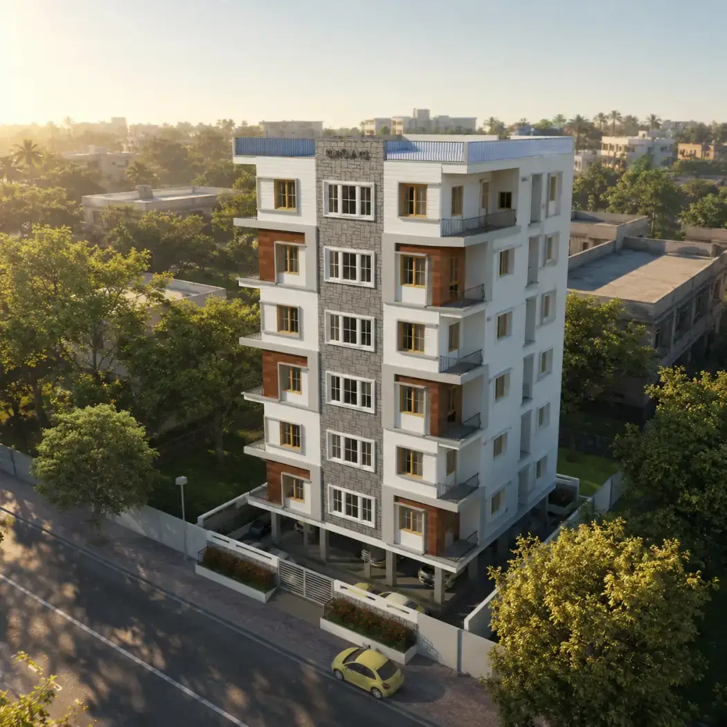 Haniya Residency, a completed development in Al Kareem Colony, Md Lines, Hyderabad