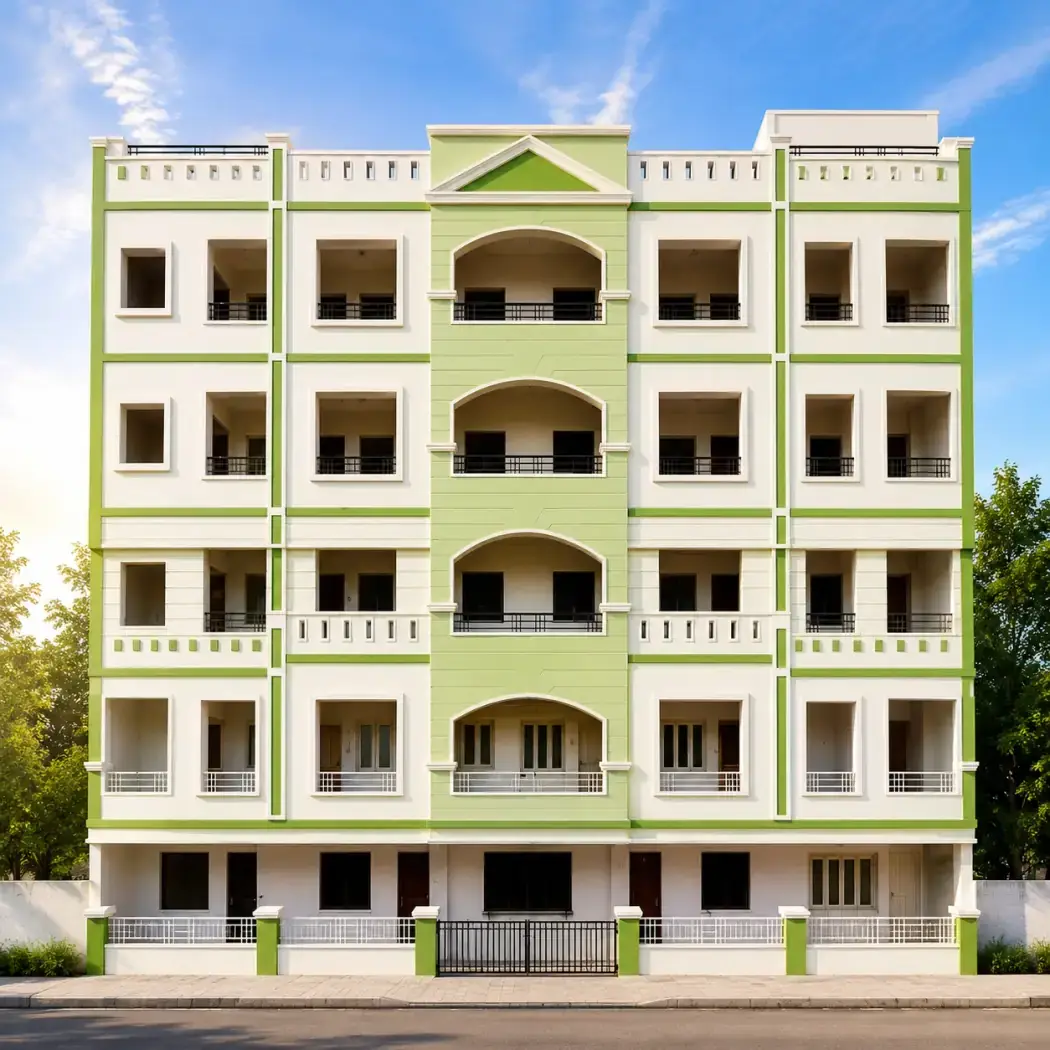 Haseeb Residency, a completed development in Diamond Hills Colony, Alkapur, Hyderabad