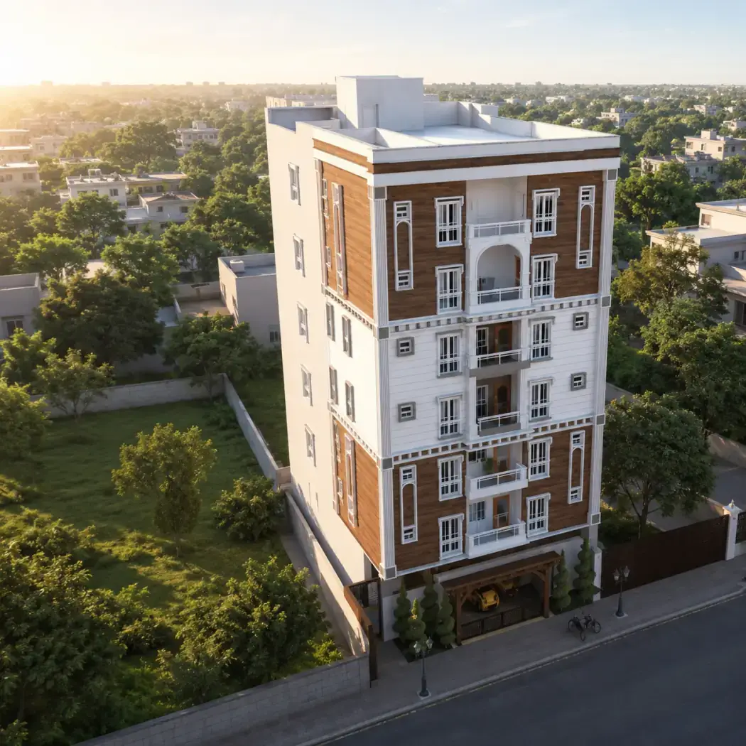 Ishaq Residency, a completed development in Golden Sands Colony, Tolichowki, Hyderabad