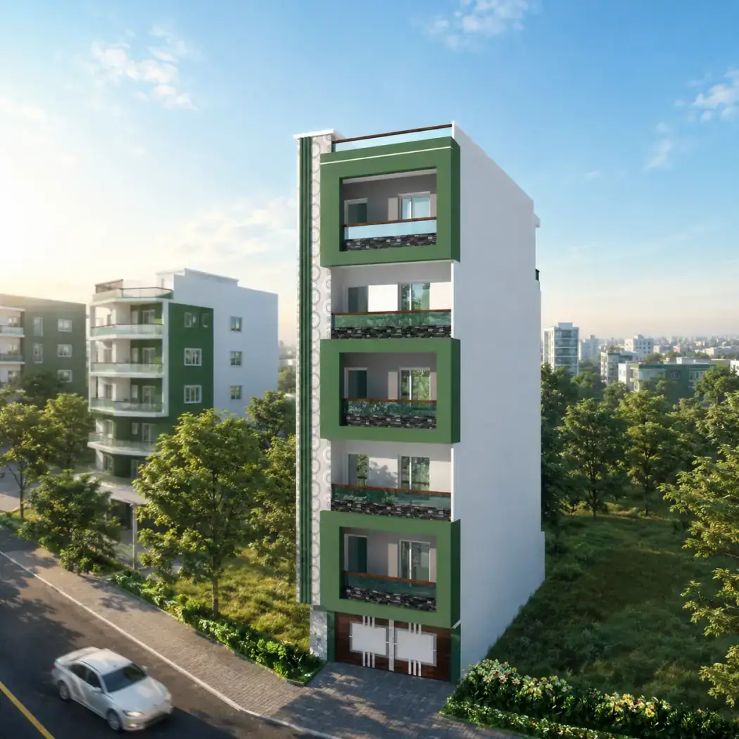 Mia Khan Residency, a completed development in Golden Sands Colony, Tolichowki, Hyderabad