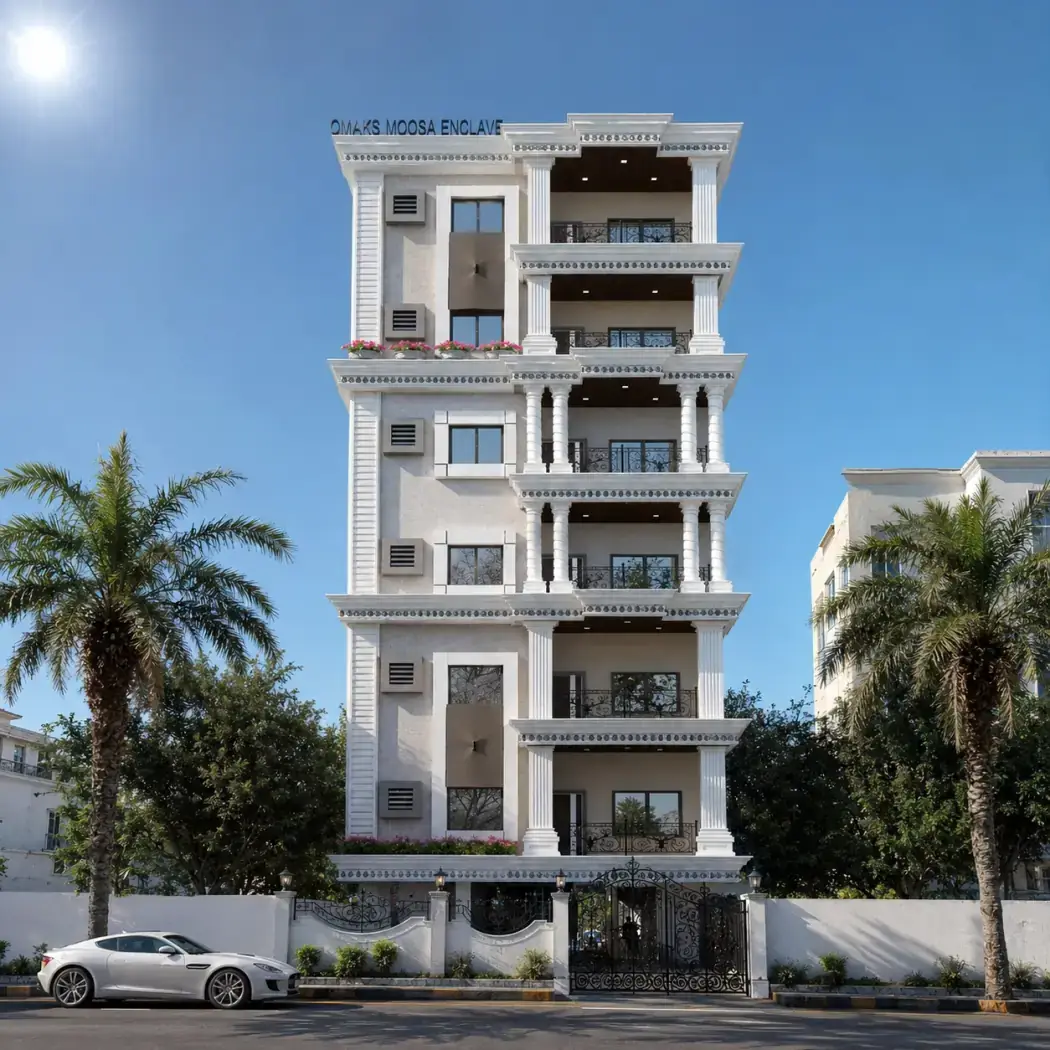 Moosa Enclave, a completed development in Sa Colony, Tolichowki, Hyderabad