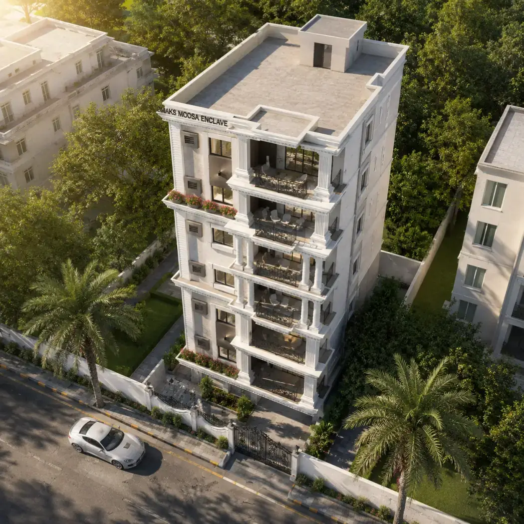 Moosa Enclave, a completed development in Sa Colony, Tolichowki, Hyderabad