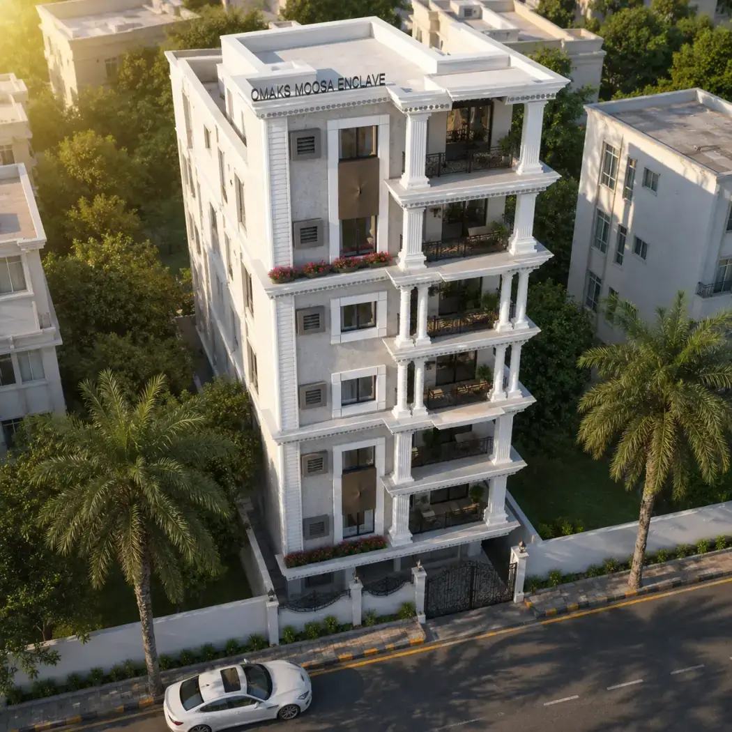 Moosa Enclave, a completed development in Sa Colony, Tolichowki, Hyderabad
