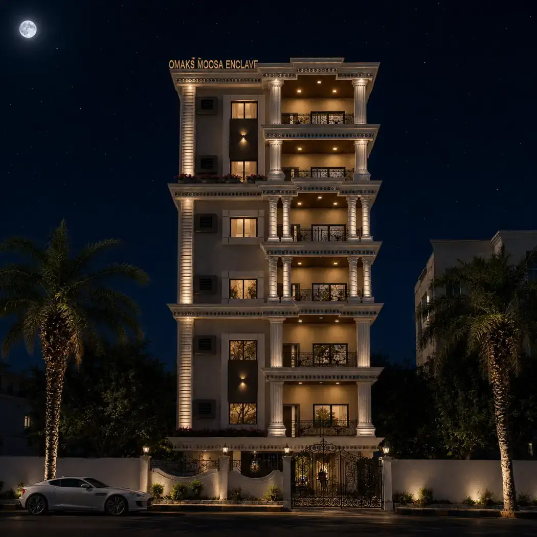 Moosa Enclave, a completed development in Sa Colony, Tolichowki, Hyderabad