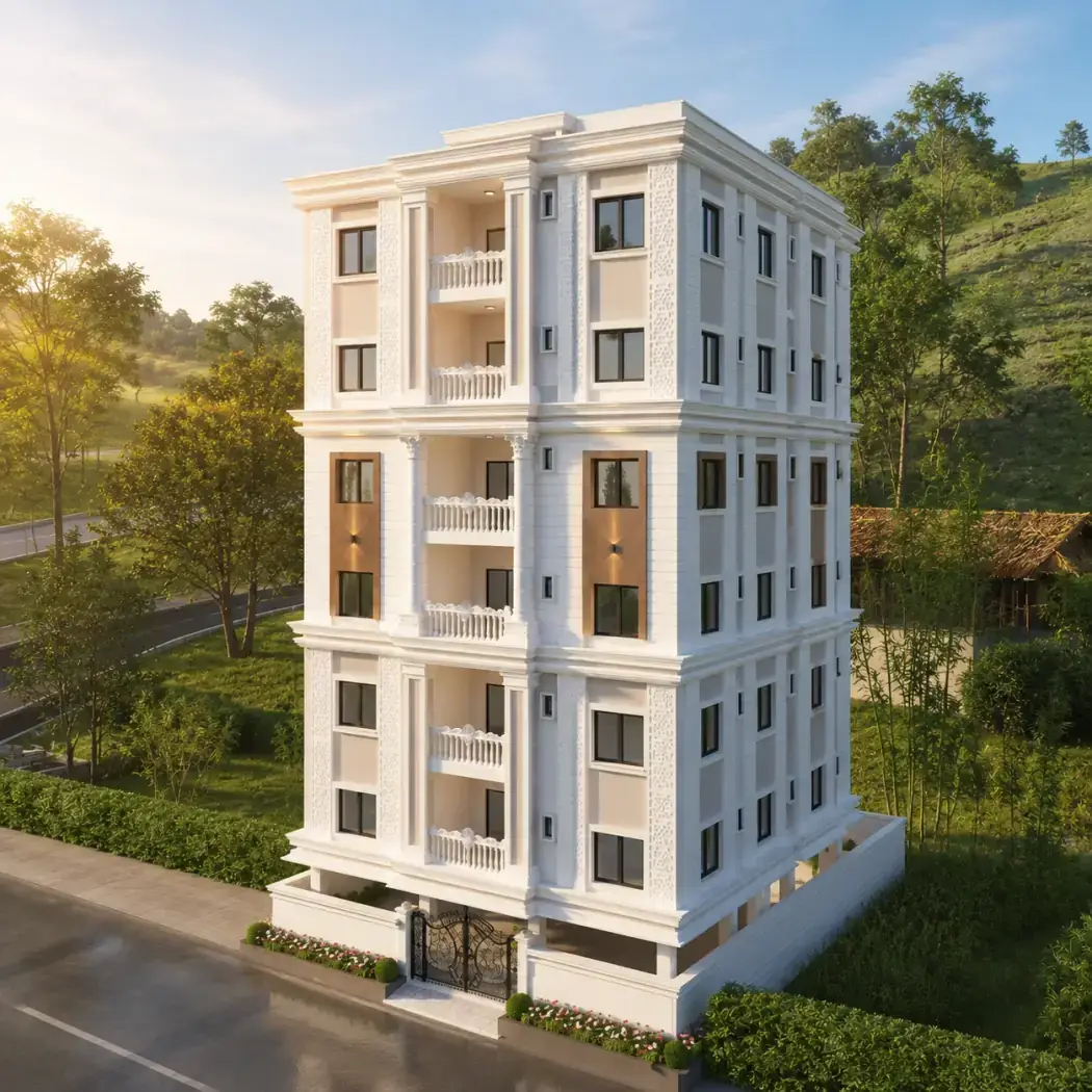 Nashika Avenue, a completed development in Sa Colony, Tolichowki, Hyderabad