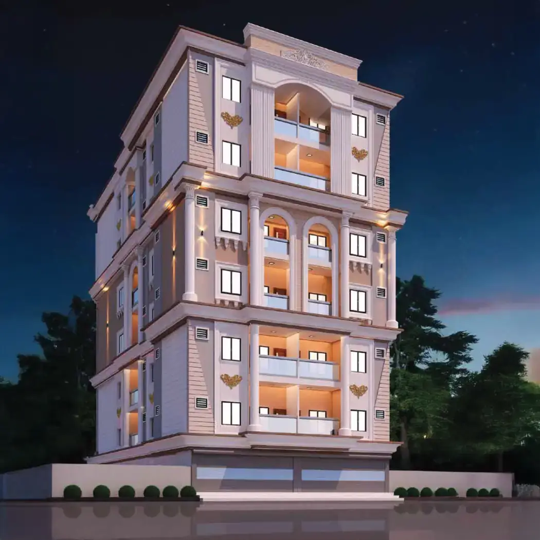 Quadri Plaza, an under-construction development in Satya Colony, Shaikpet, Hyderabad