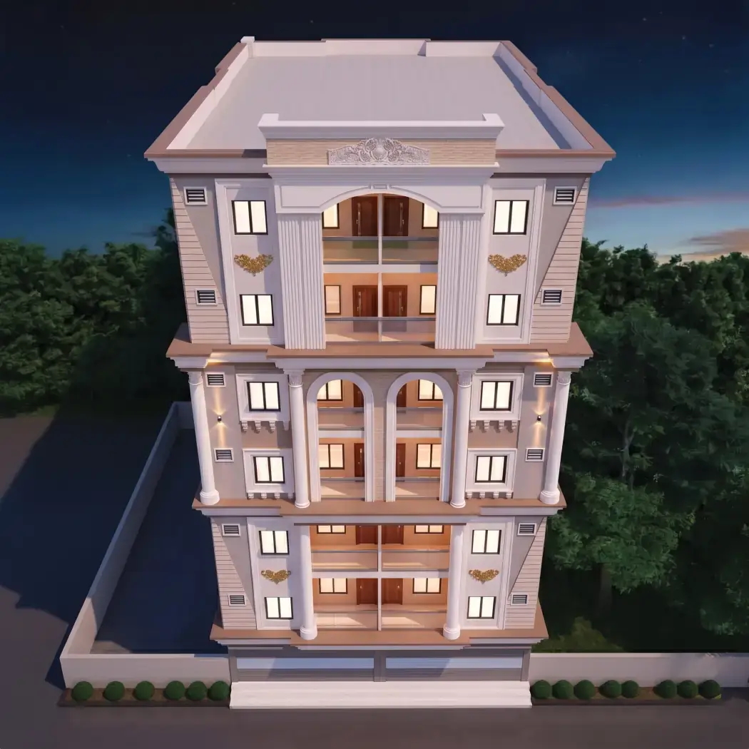 Quadri Plaza, an under-construction development in Satya Colony, Shaikpet, Hyderabad
