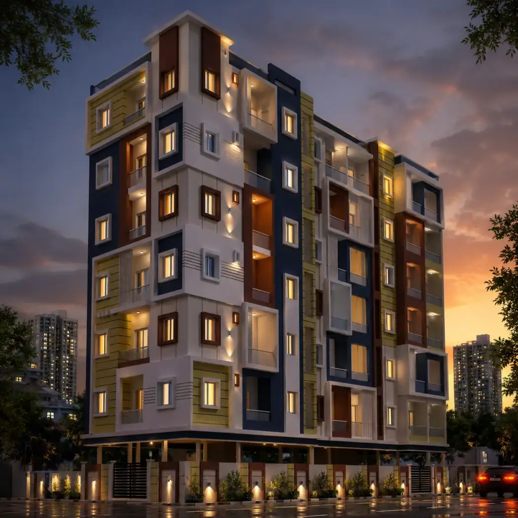 Shareef Enclave, a completed development in Golden Sands Colony, Tolichowki, Hyderabad