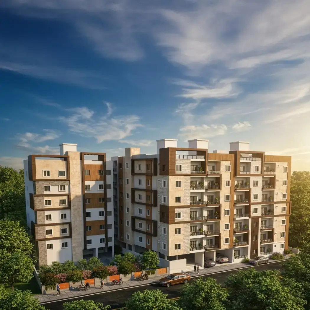 Umaiza, an under-construction development in Aziz Bagh Colony, Shaikpet, Hyderabad