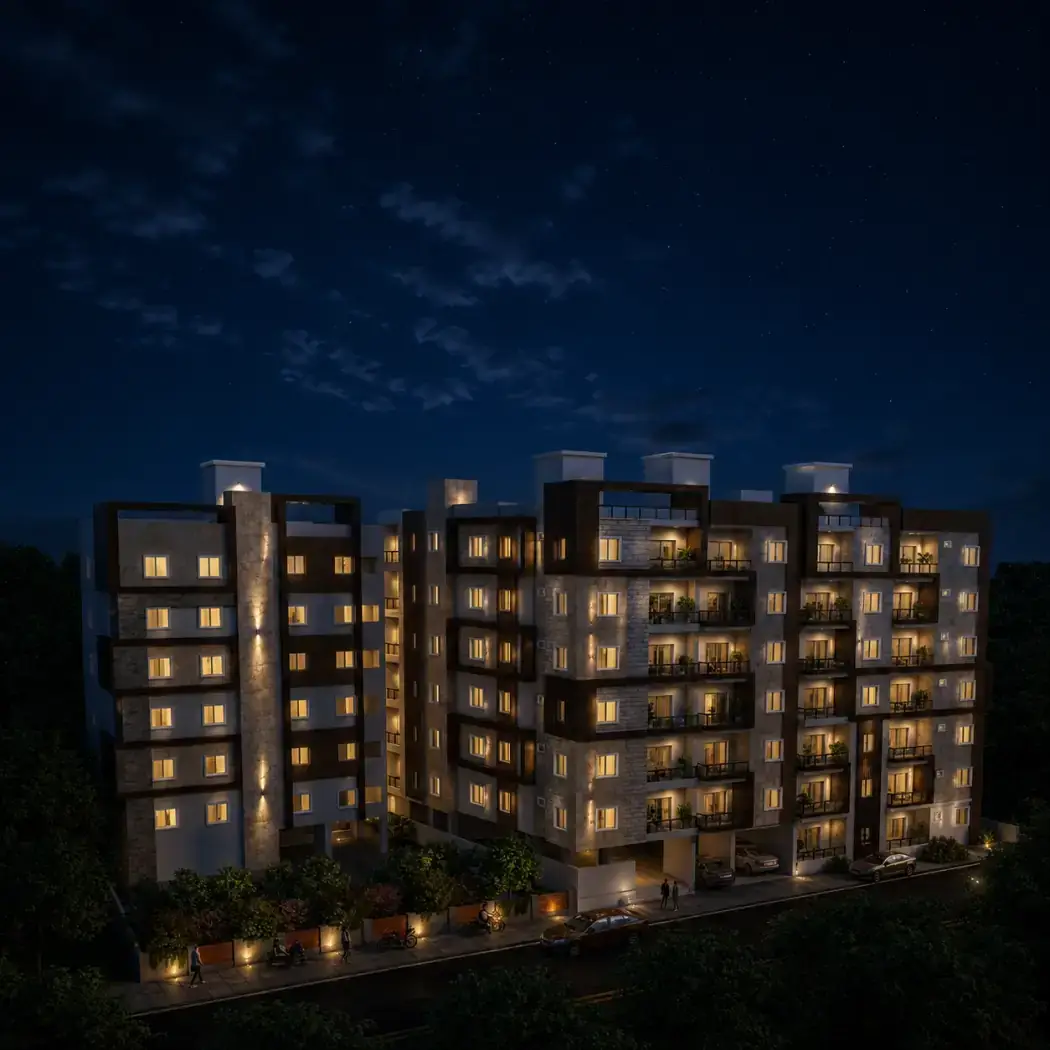 Umaiza, an under-construction development in Aziz Bagh Colony, Shaikpet, Hyderabad