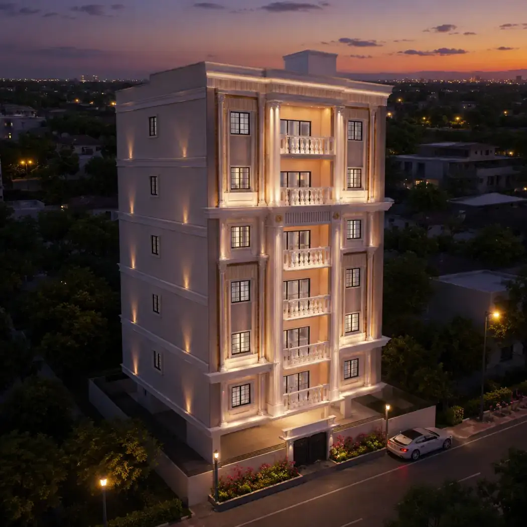 Zia Enclave, a completed development in Brindavan Colony, Tolichowki, Hyderabad