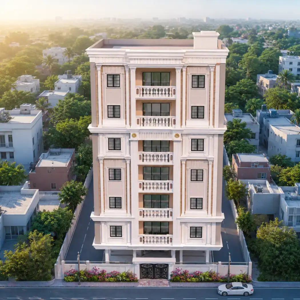 Zia Enclave, a completed development in Brindavan Colony, Tolichowki, Hyderabad