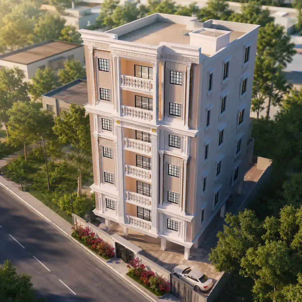 Zia Enclave, a completed development in Brindavan Colony, Tolichowki, Hyderabad
